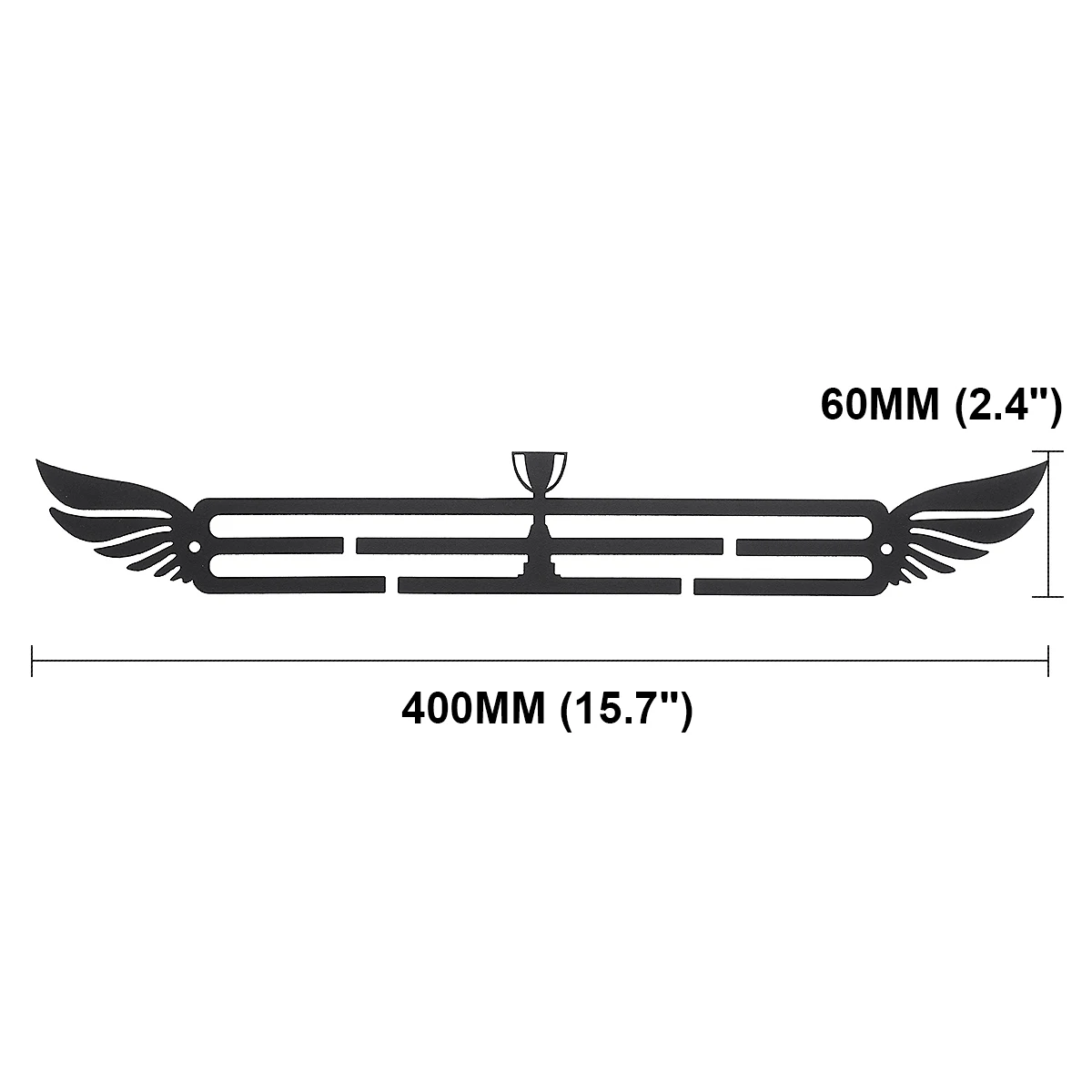 Медали Вешалка держатель в форме крыла 30+ медали витрина вдохновляющая спортивная медаль вертикальный Утюг черный 40 см