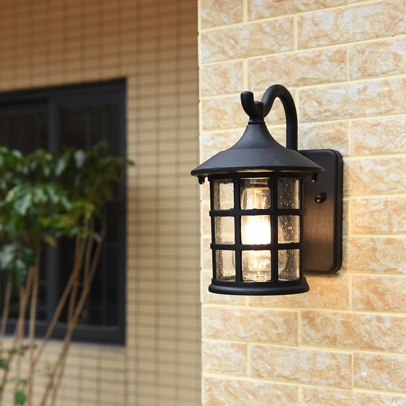 Outdoor Waterproof Wall Lamp American Country Retro Aisle Balcony Lamp Garden Bedside European Style Outdoor Rain Wall wall light outdoor porch light