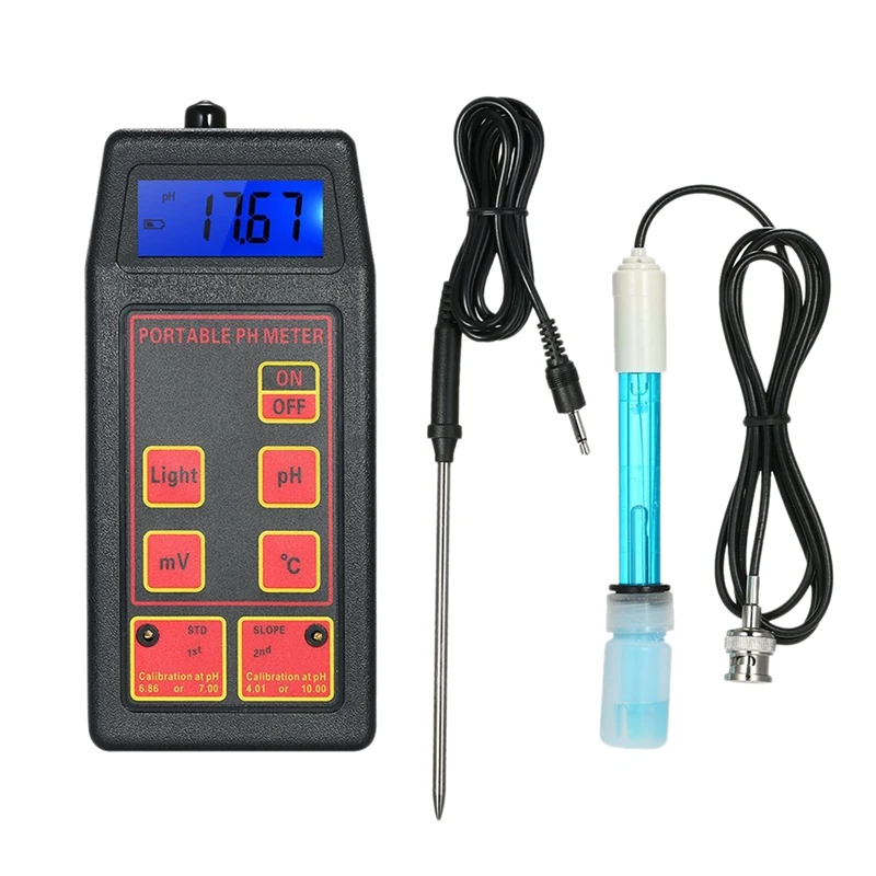 

Professional Portable Ph/Orp/Temp Meter Water Detector Multi-Parameter Digital Lcd Multi-Function Water Quality Monitor