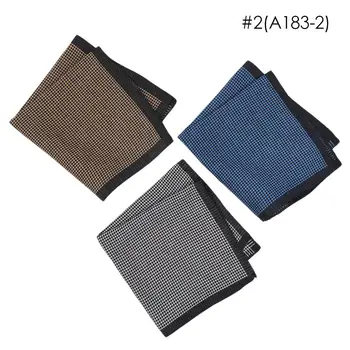 

Business Chest Towel Pocket Hankies Scarves Men'S Handkerchiefs Classic Fashion 43*43cm 100% Cotton Plaid Stripe Dockers