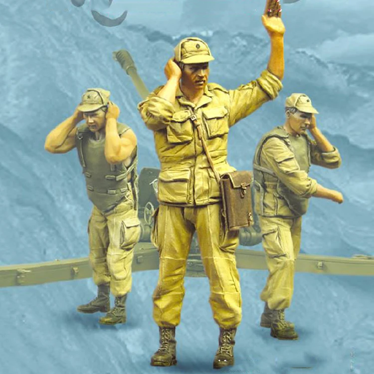 1/35 сборный Набор фигурок советской артиллерии (3 фигурки)|Наборы для сборки
