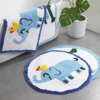 

Round Carpet Mat Rug Cartoon Kids Room Modern Living Bedroom Area Rugs Anti-Slip Floor Rug Mat Soft Bathroom Carpet Mat Home Mat