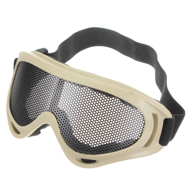 SINAIRSOFT Outdoor Hiking Eyewear Airsoft Tactical Eye Protection Mask Metal Mesh Glasses Camping Hunting Safety Goggle 3 Colors safety goggles,tactical goggles,shooting glasses