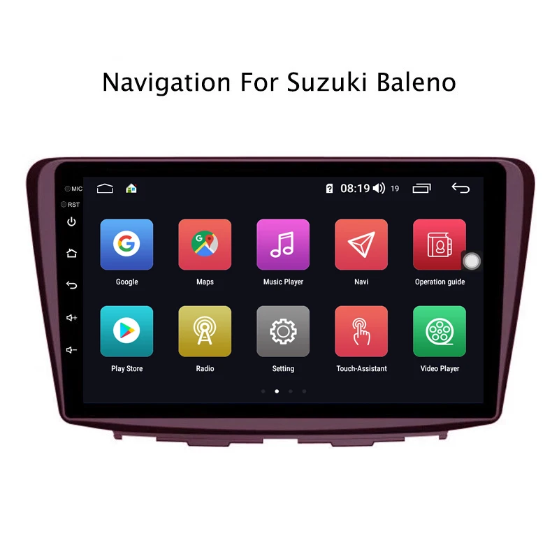 Best Ectwodvd 9inch Andriod 8.1 Car DVD GPS For Suzuki Baleno 2015-2018 4G RAM 64G ROM CarPlay DSP 4G LTE with WIFI 2