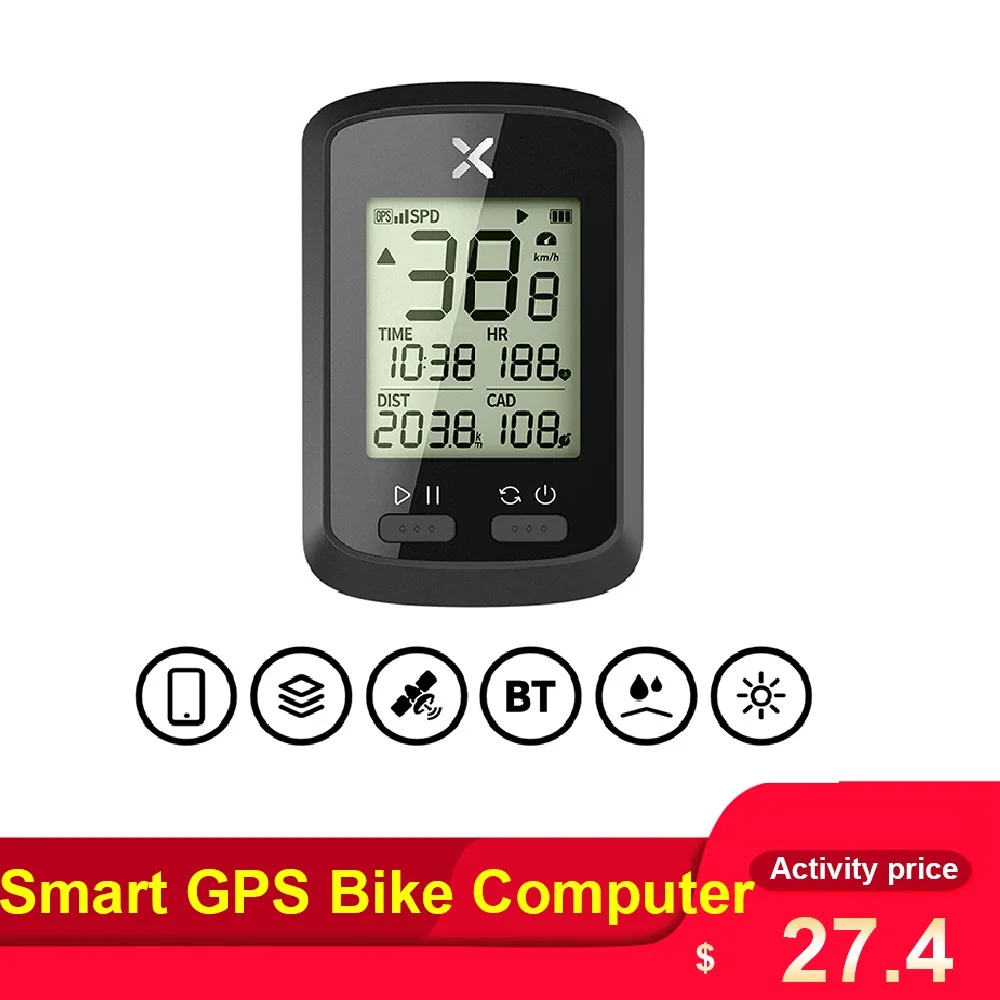 

Smart GPS Cycling Computer BT ANT+ Wireless Bike Computer Digital Speedometer Cycling Bike Sensor Speedometer Computer
