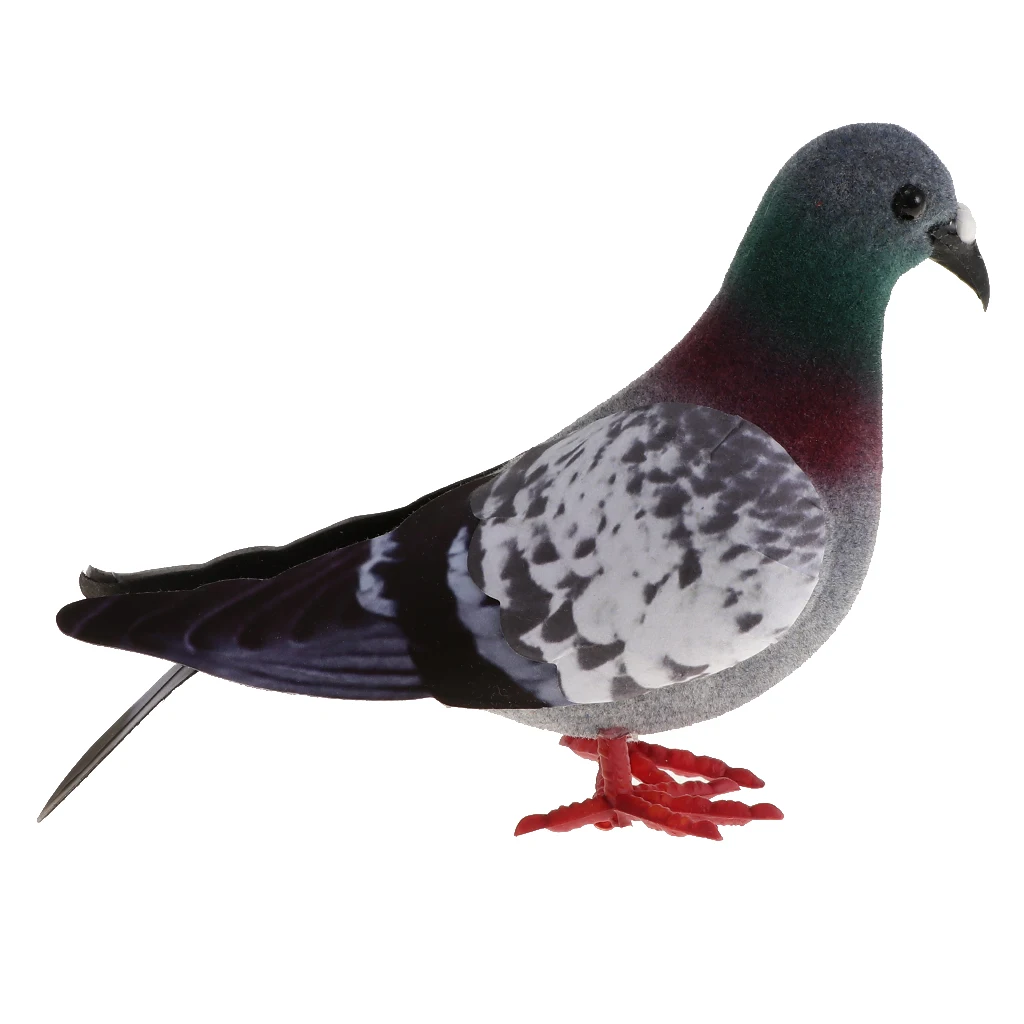 Pigeon Artificial Doves Simulation Ornaments Decorative Feathered Birds Gift