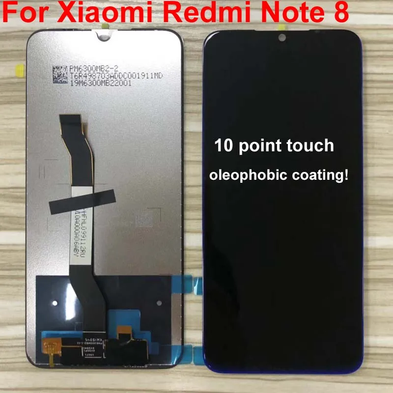 10 сенсорный для 6," Xiaomi Redmi Note 8 ЖК-экран+ кодирующий преобразователь сенсорного экрана в сборе с рамкой для Redmi Note 8