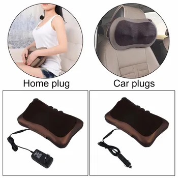 

Hot Neck Massager Car Home Shiatsu Massage Neck Relaxation Back Waist Body Electric Massage Deep-Kneading Pillow Cushion New
