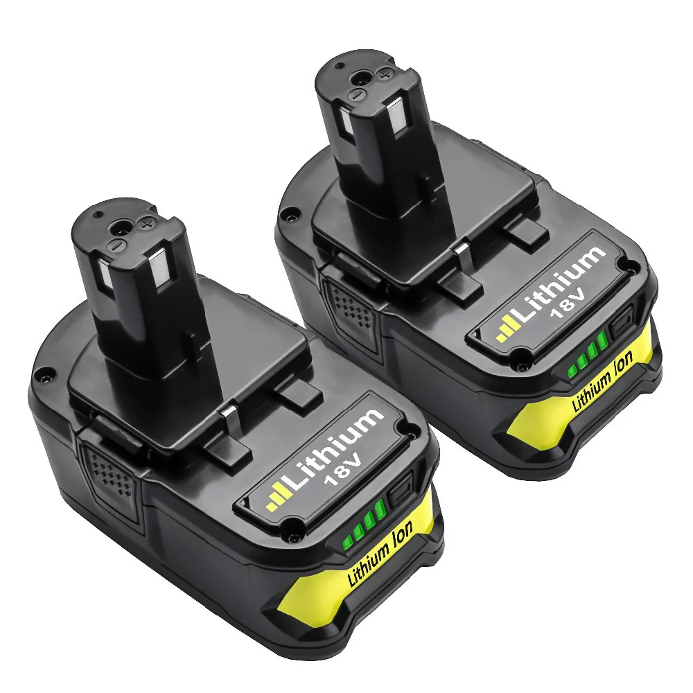 Литий ионный аккумулятор BATTOOL для Ryobi RB18L50 ONE + 2 упаковки 18 в 4000 мАч литий P108 RB18L40