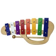 Orff инструменты детский эксклюзивный для детей оборудование цвет руки 8 музыкальный инструмент Октава цвет ful алюминиевое пианино