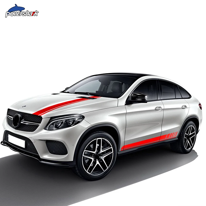 Edition 1 AMG Car Hood Decal Side Stripes Skirt Sticker For Mercedes B – My  Store 702