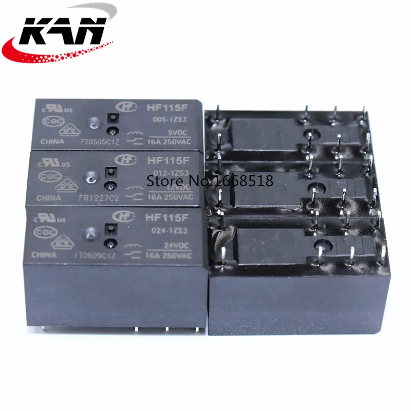 10 шт. реле HF115F-005-1ZS3 HF115F-012-1ZS3 HF115F-024-1ZS3 250V 16A РЕЛЕ 8 pin реле 5В/12В/24VDC реле