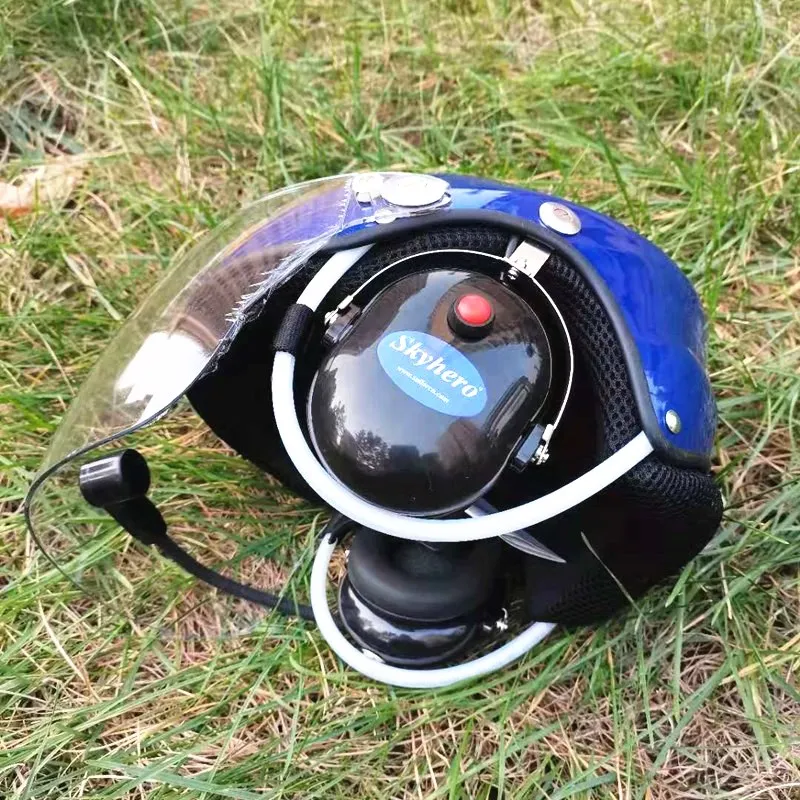 paramotor helmet blue_副本