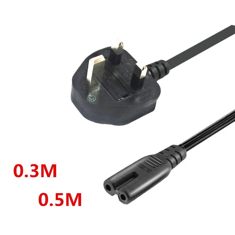 BS1363 UK HK 3 контактный штекер к IEC 320 C7 женский кабель питания переменного