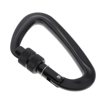 

12KN/5KN Screw Lock Carabiner Light Hooks Clip For Hiking Fishing Traveling