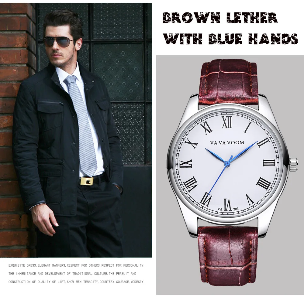 

2019 New Mens Watches Top Brand Luxury Quartz Watch Leather Waterproof Military Clock Fashion Sports Watch Men Relogio Masculino