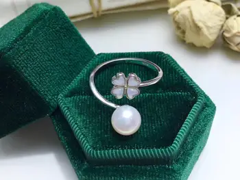 

Flower Hot 925 Sterling Silver Adjustable Ring Findings Mountings Settings Parts Fittings for Pearls Jade Coral Stones Bead