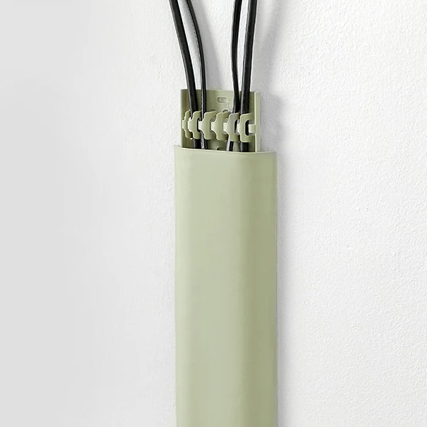 1 шт. 30 см проволочная Крышка Органайзер протектор стеллажный настенный кабель канал связи фиксатор держатель с креплением для провода кабель для хранения крышка - Цвет: Зеленый