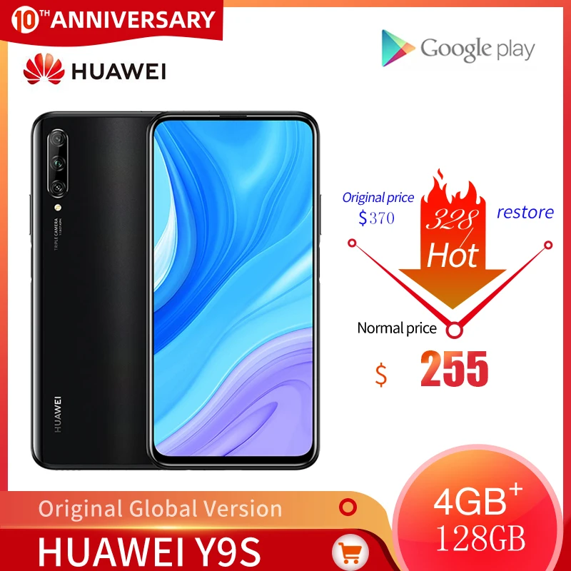 Original Global Version Huawei Y9s 6GB + 128GB Smartphone 48MP AI Triple Cameras Mobile Phone  16MP Front camera 6.59? cellphone