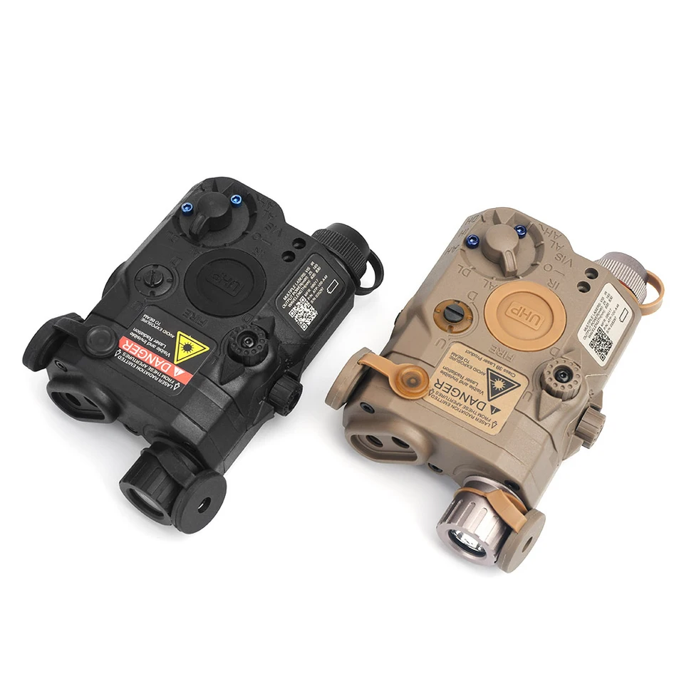 Puntatore Laser PEQ-15 Element Per Softair, Modulo Torcia LED Rosso/IR, Versione Aggiornata