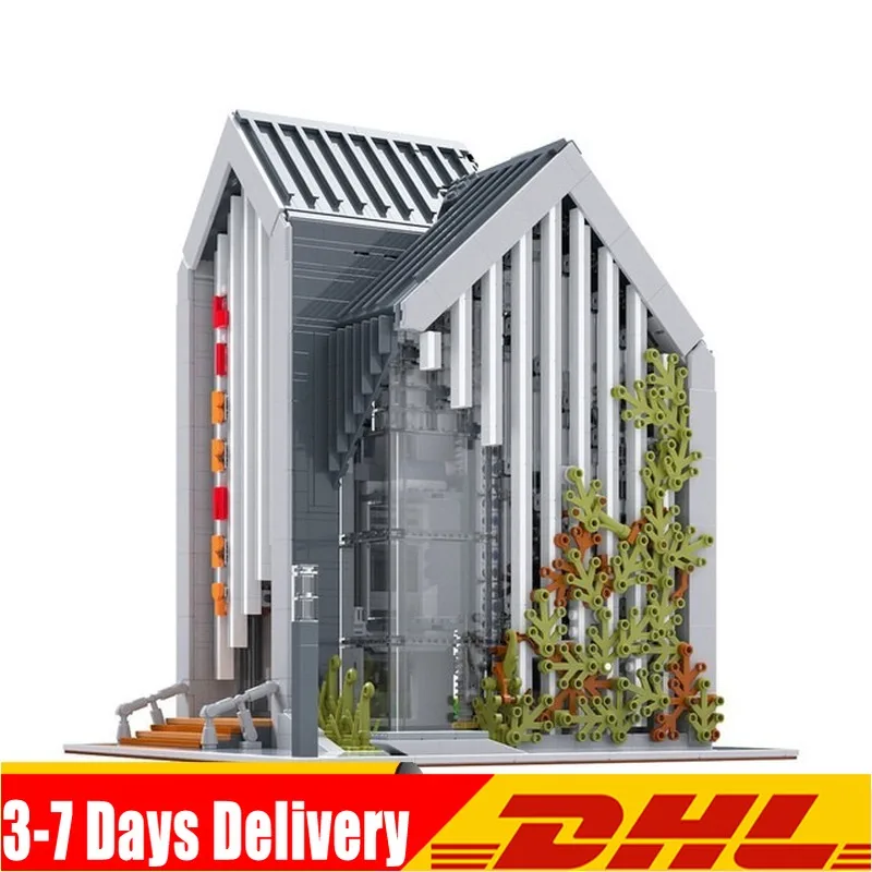 

IN STOCK MOC 2734pcs City The Brickstive Modern Library Set Model Building Blocks Bricks Kids Toys for Children Gifts