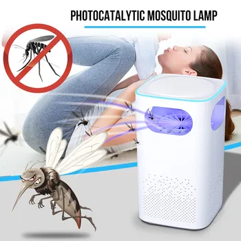 

Home Mosquito Repellent Killer Light 5W USB Smart Optically Controlled Insect Killing Lamp with UV LED Light Zapper Trap