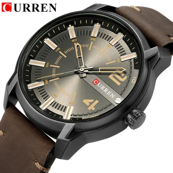 

CURREN Top Brand Luxury Fashion Unique Quartz Men Watches Leather Strap Business Wrist Watch Montre Homme Reloj Hombre