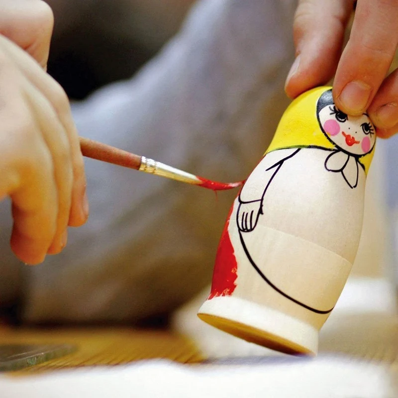 12 цветов акриловый водный пигмент художественный пигмент DIY Doodle гипсовый пигмент с ручкой для русской куклы