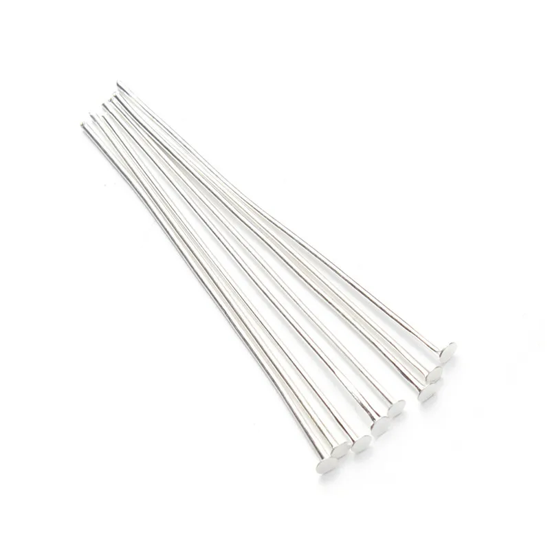 

200pcs/lot Silver Gold Color Iron Flat HeadPins Needles Pins 0.7*26mm DIY Earring Necklace Jewelry Findings Accessories F118