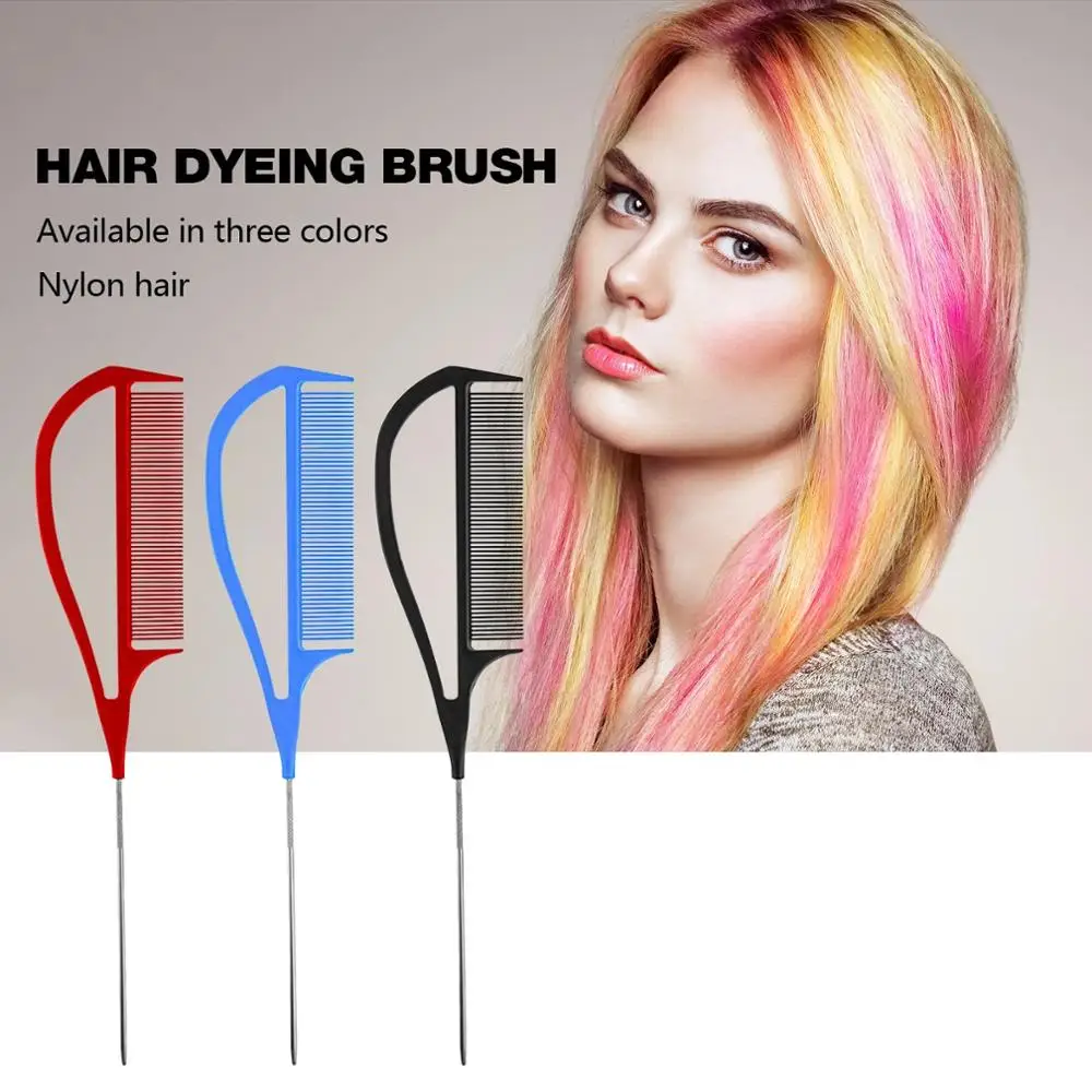 

Hair Dyeing Styling Comb High-temperature-resistant Steel Needle-point Tail Comb Hairdressing and Smooth Hair Highlighting Comb