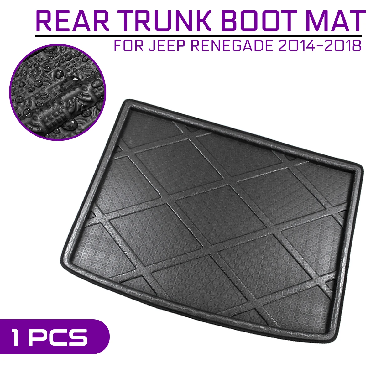 For Jeep Renegade 2014 2015 2016 2017 2018 Car Floor Mat Carpet Rear