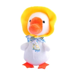 Muñeco de peluche de pato interactivo, llavero con algodón PP en el interior, regalo de Navidad