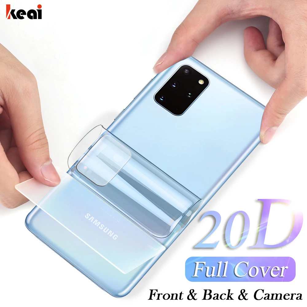 Гидрогелевая пленка 20D для Samsung Galaxy S20 Plus Ultra Защитная экрана A51 A71 A10 A30 A50 M21 M31 S10 Note 10
