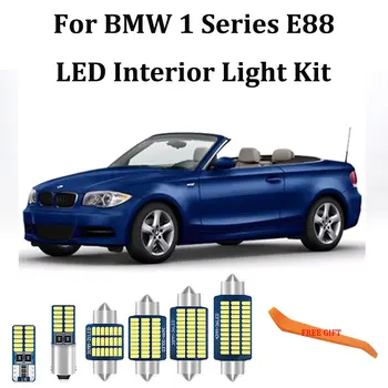 

11Pcs 100% White Error Free led Car interior lights Package Kit for BMW 1 Series E88 Convertible LED Interior Map Dome Light