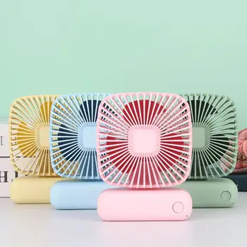 

Portable Mini Desktop Fan Simple Handheld Air Cooling Tool USB Rechargeable 3 Speeds for Home Office Travel Camping Outdoor