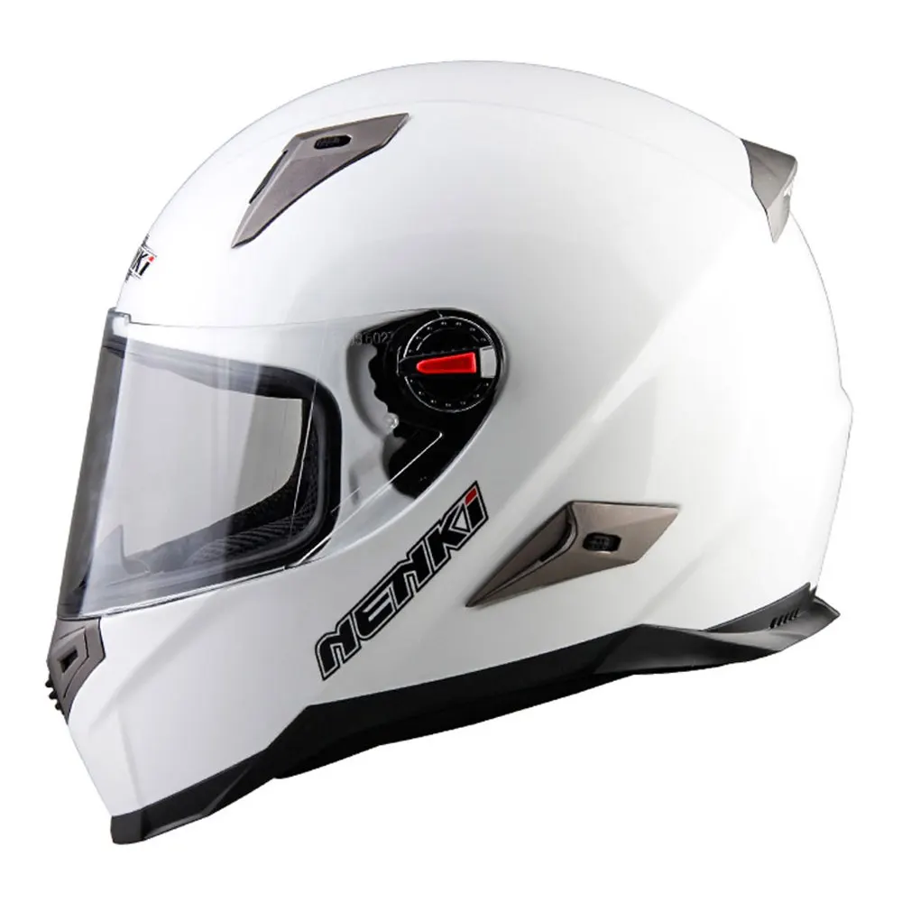 NENKI мотоциклетный шлем гоночный уличный мото Casco Touring мотоциклетный шлем для мужчин и женщин чоппер Скутер круизер анфас шлем ECE - Цвет: White