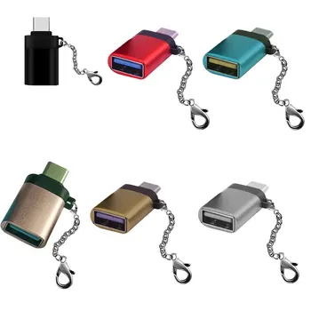 

Portable Type-c Male To USB Female Adapter Laptop Computer USB 3.0 Mini Aluminum Alloy USB-C Converter
