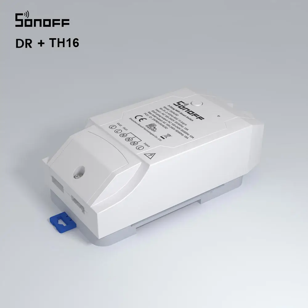 Itead SONOFF DR Din Rail Tray Adjustable Mounted Rail Case Holder Mounted Adjustable For SONOFF Basic RF Dual PowR2 TH10 TH16 