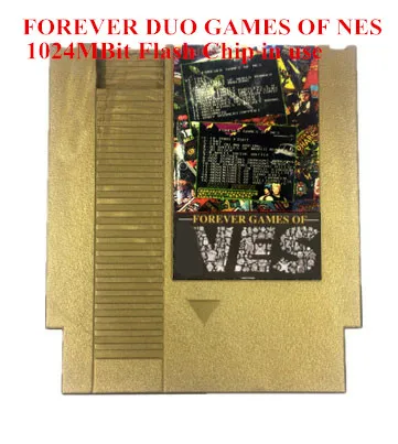 Навсегда DUO игр NES 852 в 1 (405 + 447) игровой Картридж для NES/FC консоли всего 1024 Мбит флэш