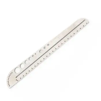 

ZHUTING Stainless Steel Millimeters Inches Dual Unit Ruler Angle Finder Drawing Circle Length Measuring Tool