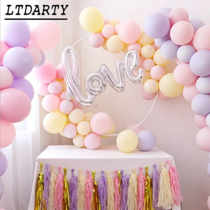 50 шт., 5 дюймов, уплотненные вечерние латексные шары в виде макаронов, свадебные, комнатные, Детские воздушные шары на день рождения, декоративные шары