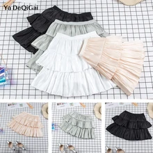 Новая летняя женская плиссированная юбка, Корейская элегантная плиссированная юбка с высокой талией, для соревнований, для девочек, для отдыха