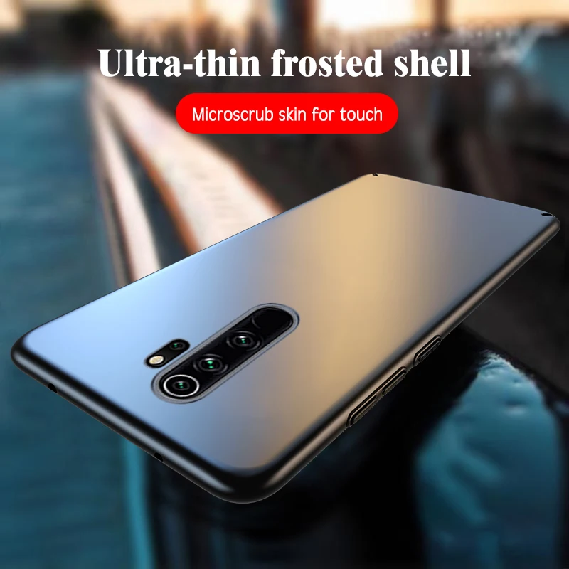 Ультратонкий дышащий жесткий чехол с эффектом потертости для Xiaomi Redmi Note 8 8Pro 8T 7 6 5