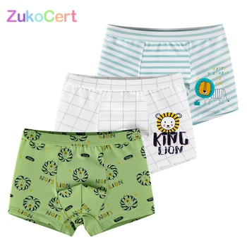 

3 Pcs/lot Teenager Shorts Panties Cartoon For 2-10Years Old Shorts Panties Boys Underwear Kids Boxer Briefs Soft