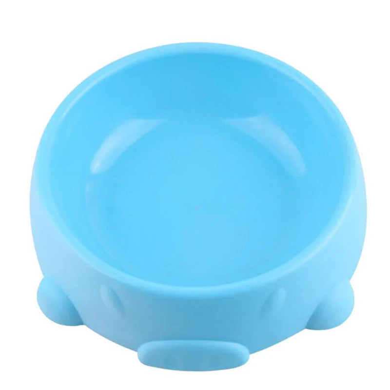 blue Миска для еды для собак и кошек, Новая креативная миска для животных из мультфильмов, миска для домашних животных, миска для питья кошек - Цвет: blue