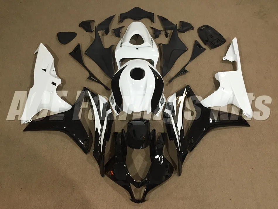 

Top (Injection molding) New ABS Motorcycle Full Fairing Kit 100% Fit For Honda CBR600RR 07 08 F5 2007 2008 Fairings black white