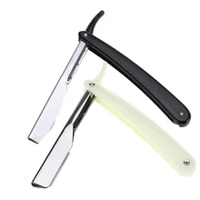 Ручная бритва, профессиональная, с прямым краем, из нержавеющей стали, острая, Парикмахерская бритва, складное бритье, бритье с лезвием, прямая бритва