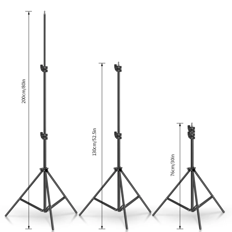  Photo 2*2M Light Stand Tripod With 1/4 Screw Head For Photo Studio Video Flash Umbrellas Reflector 