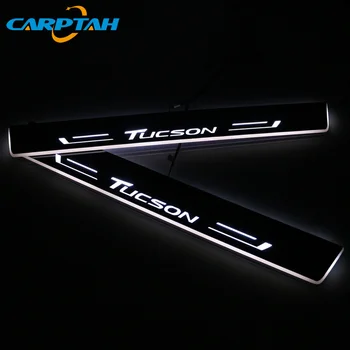 

Carptah Moving Light LED Car Door Sill Scuff Plate Pathway Dynamic Streamer Welcome Lamp For Hyundai Tucson 2015 2016