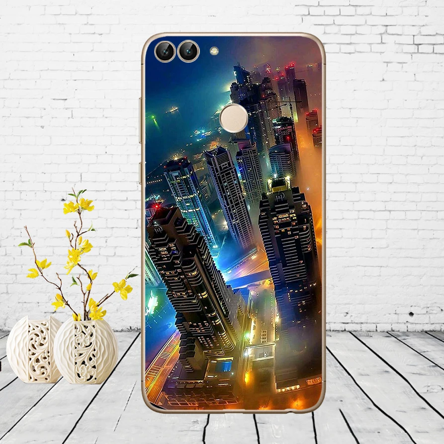 Huawei P Smart Case TPU Мягкий силиконовый прозрачный чехол для телефона huawei P Smart Cover FIG-LX1 Enjoy 7S Чехол - Цвет: H5